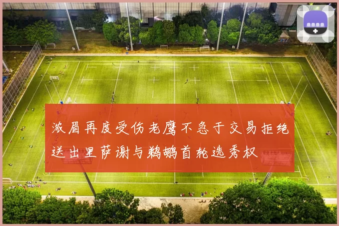 浓眉再度受伤老鹰不急于交易拒绝送出里萨谢与鹈鹕首轮选秀权